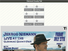 Tablet Screenshot of clermontcountyfair.org
